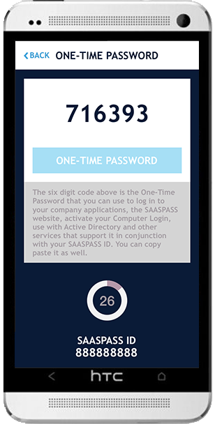 android with one time password