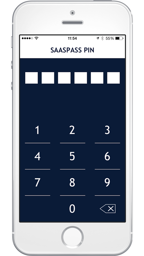 SAASPASS Pin Settings Single Sign On SSO Two Factor Authentication Secure