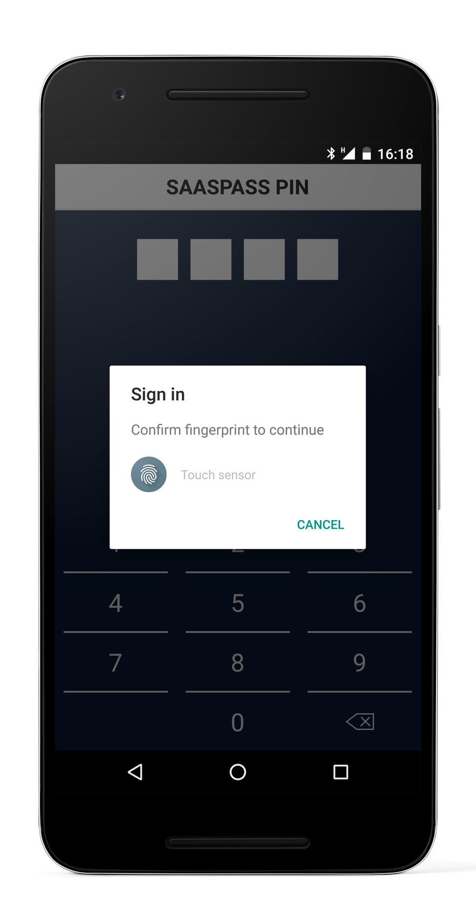 Android Fingerprint Single Sign On SSO Two Factor Authentication Secure